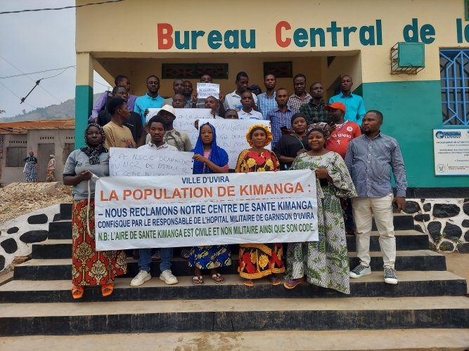  Uvira: L’hôpital militaire de garnison d’Uvira remis dans les mains de la population de Kimanga, les militaires craignent une détérioration de la relation civilo-militaire 